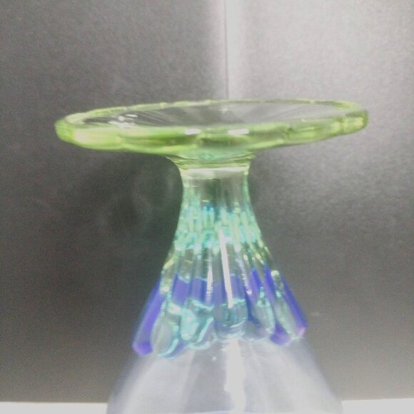 Bormioli Rocco Bahia Blue Green Water Goblet Glassware - Picture 13 of 16